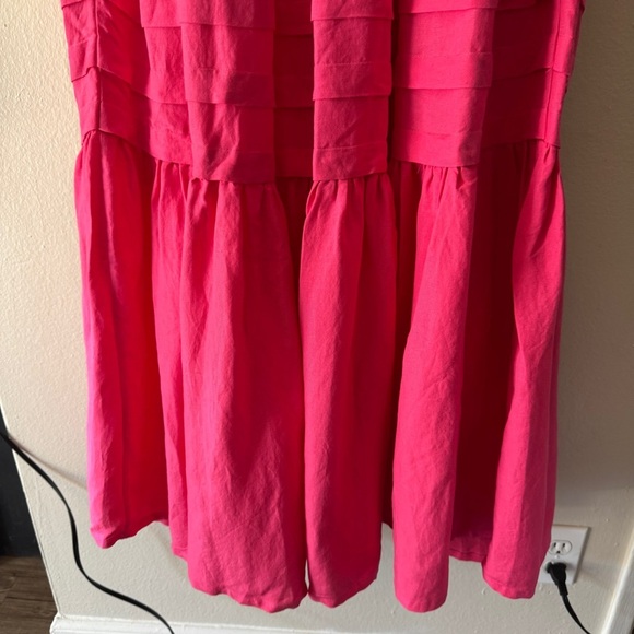 NWT Solid and striped empire linen Maxi Dress size S - Picture 9 of 14